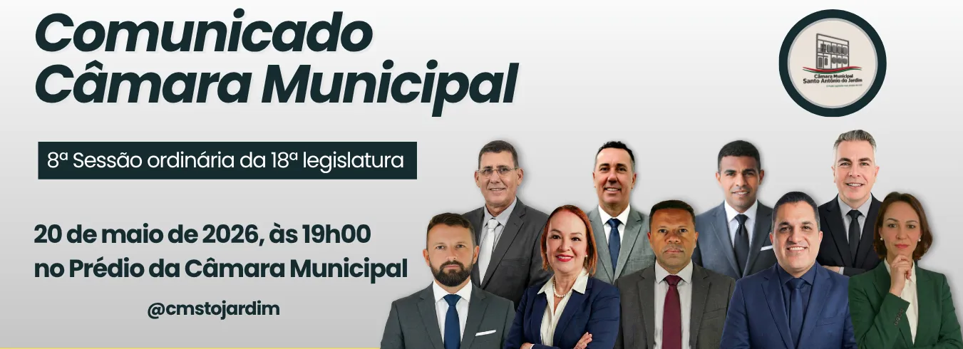 8ª Sessão Ordinária da 18ª Legislatura do ano de 2026