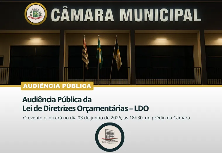 Audiência Pública da Lei de Diretrizes Orçamentárias – LDO